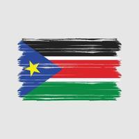 vector de bandera de sudán del sur. bandera nacional