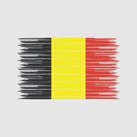 cepillo de bandera de bélgica. bandera nacional vector