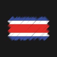 Costa Rica Flag Brush Vector. National Flag vector