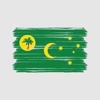 vector de la bandera de las islas cocos. bandera nacional