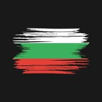 Bulgaria Flag Brush Strokes. National Flag vector