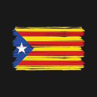 vector de la bandera de cataluña. bandera nacional