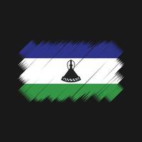 Lesotho Flag Brush Vector. National Flag vector