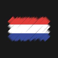 Netherlands Flag Brush Vector. National Flag vector