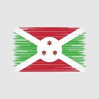 cepillo de la bandera de burundi. bandera nacional vector