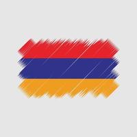 vector de pincel de bandera de armenia. bandera nacional