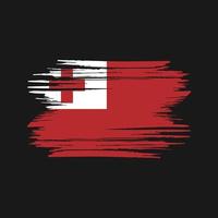 Tonga Flag Brush Strokes. National Flag vector