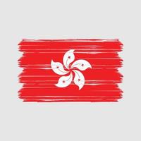 vector de la bandera de hong kong. bandera nacional