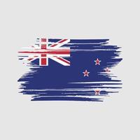 New Zealand Flag Brush Strokes. National Flag vector