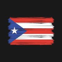 vector de la bandera de puerto rico. bandera nacional