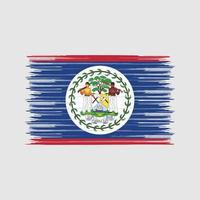 cepillo de bandera de belice. bandera nacional vector