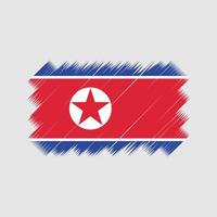 North Korea Flag Brush Vector. National Flag vector