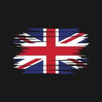 United Kingdom Flag Brush Strokes. National Flag vector