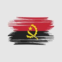 Angola Flag Brush Strokes. National Flag vector