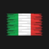 Italy Flag Brush. National Flag vector