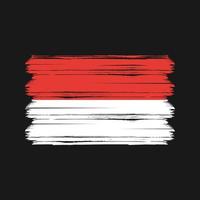 vector de la bandera de indonesia. bandera nacional