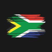 South Africa Flag Brush Strokes. National Flag vector