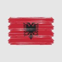 vector de la bandera de albania. bandera nacional