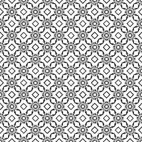 Black and white seamless pattern texture. Greyscale ornamental graphic design. vector