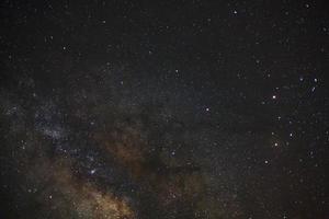 milky way galaxy with stars and space dust in the universe photo