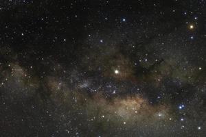 Milky way galaxy with stars and space dust in the universe, Long exposure photograph, with grain. photo