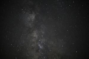 Milky way galaxy with stars and space dust in the universe, Long exposure photograph, with grain. photo