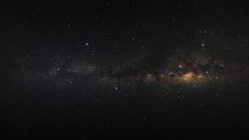 galaxia claramente vía láctea con estrellas y polvo espacial en el universo foto