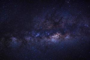 Clearly milky way galaxy with stars and space dust in the universe photo