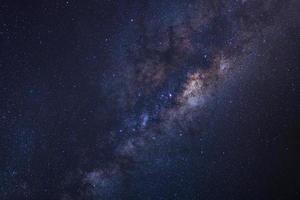 Clearly milky way galaxy with stars and space dust in the universe photo