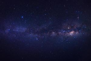 milky way galaxy with stars and space dust in the universe photo