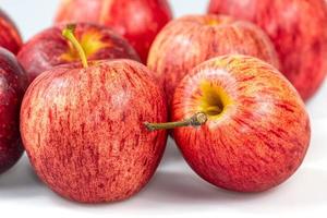 Gala apples isolate on white background with Clipping path photo