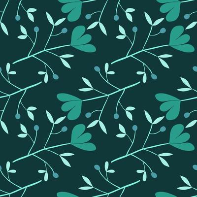 Cute flower seamless pattern. Abstract floral endless wallpaper. Creative botanical background.