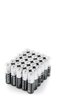 Batteries packed in a grid photo