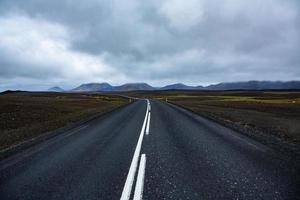 Beautiful road in Iceland photo