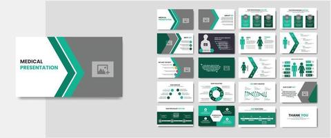 Health and Medical presentation templates design. graphs and charts infographic. vector