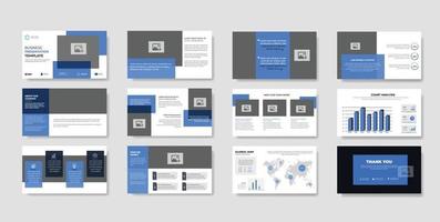 Minimalist Corporate business presentation slide vector