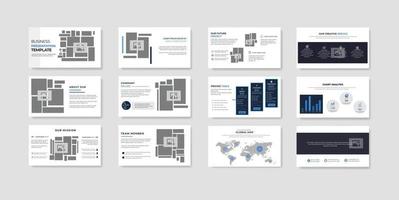 Minimalist Corporate business presentation slide vector