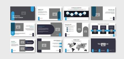 Minimalist Corporate business presentation slide vector