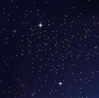 cielo estrellado brillante de noche, fondo espacial azul con estrellas, espacio. hermoso cielo nocturno. vector