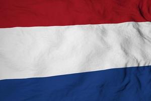 Dutch flag in 3D rendering photo