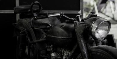 vintage motorcycle detail photo