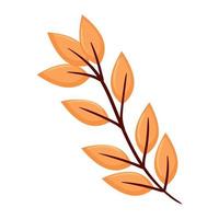 autumn branch with leaves vector