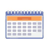 calendar date reminder vector