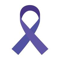 purple ribbon campaign vector