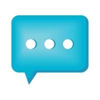 blue speech bubble vector