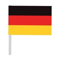 bandera de alemania en el poste vector