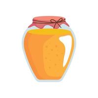 sweet honey preserve pot vector