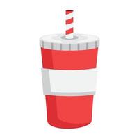 soda drink take away vector