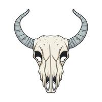 head cow skull vector