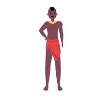 african man standing vector